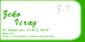 zeko virag business card